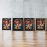 Pulcinella Alexandra Exter framed posters mockup