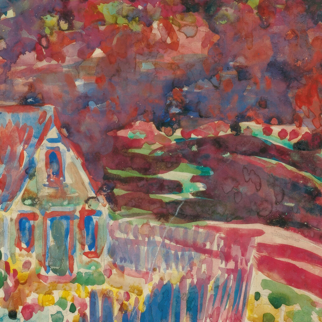 Purple Hills George Luks 8 mockup