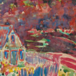 Purple Hills George Luks 8 mockup