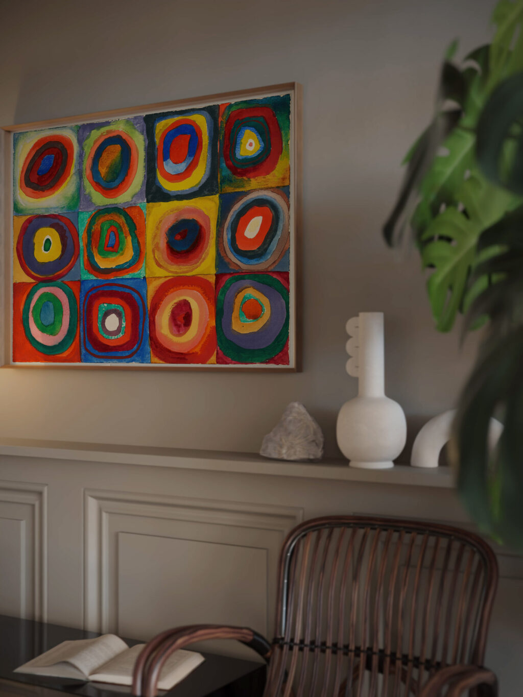 Quadrate mit konzentrischen Ringen 1913 Wassily Kandinsky video mockup