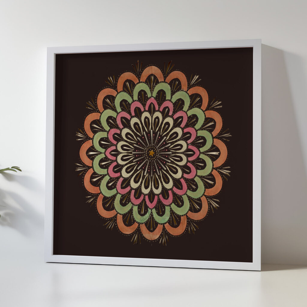 Radiating Raindrop Pattern ca. 1780 Unknown 5 mockup