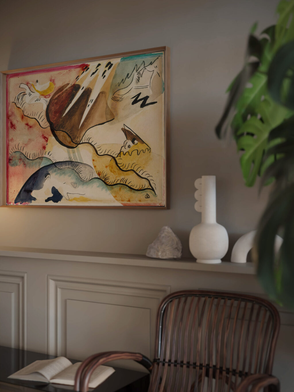 Rain Landscape 1911 Wassily Kandinsky video mockup