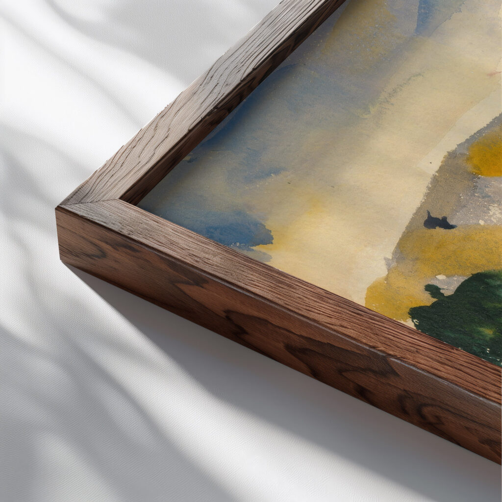 Ranch House at Evening 1928 Charles Webster Hawthorne close up dark wood mockup