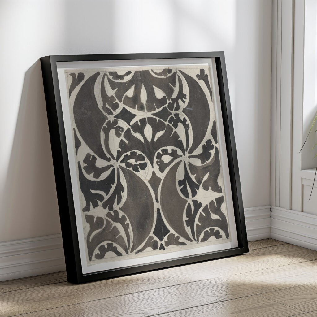 Randornament 1874 Carel Adolph Lion Cachet 4 mockup