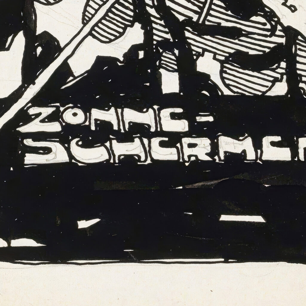 Reclameontwerp voor zonneschermen 1919 08 Reijer Stolk 8 mockup