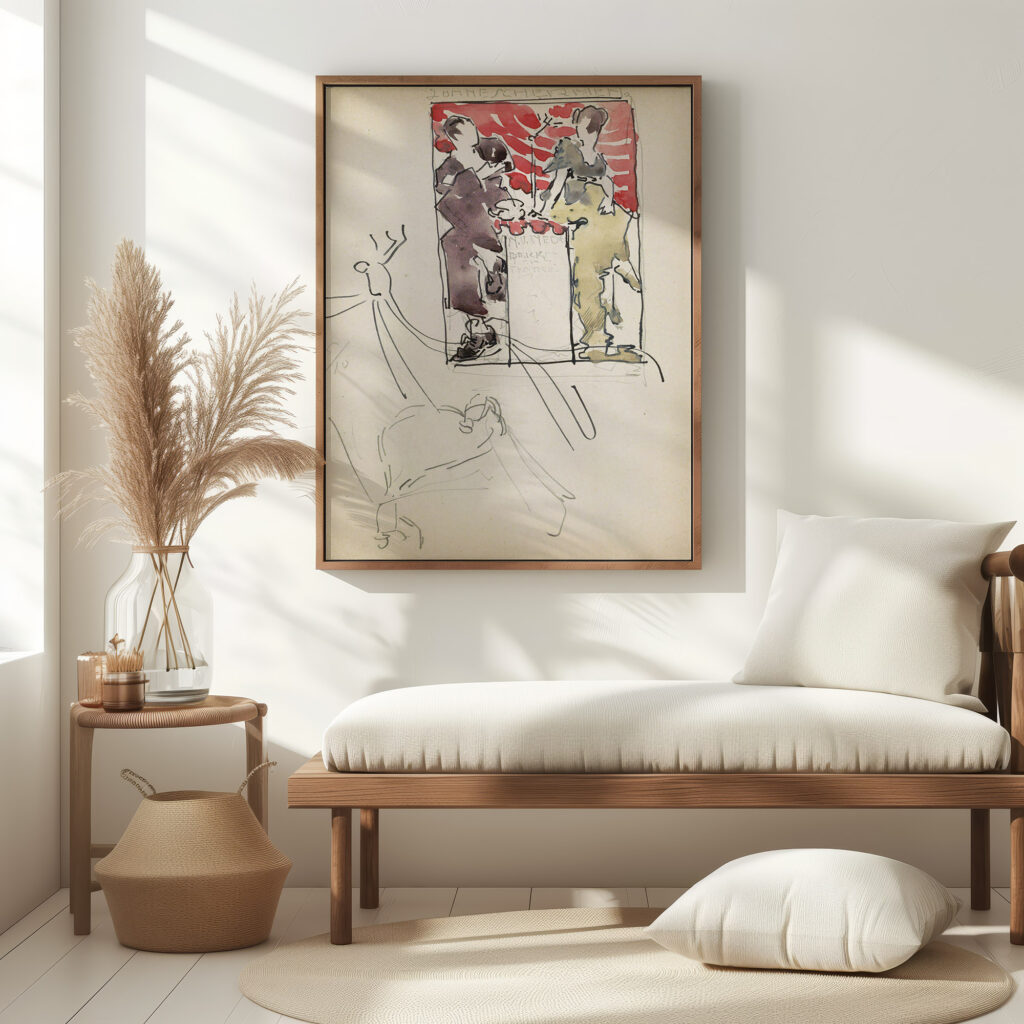 Reclameontwerp voor zonneschermen en een libelle 1919 08 Reijer Stolk 5 mockup