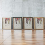 Reclameontwerp voor zonneschermen en een libelle 1919 08 Reijer Stolk framed posters mockup