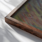 Reclining Female Nude in a Landscape 1933–1944 Arnold Peter Weisz Kubincan close up dark wood mockup