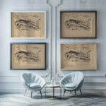 Reclining Male Nude 1943–1944 Arnold Peter Weisz Kubincan framed posters mockup