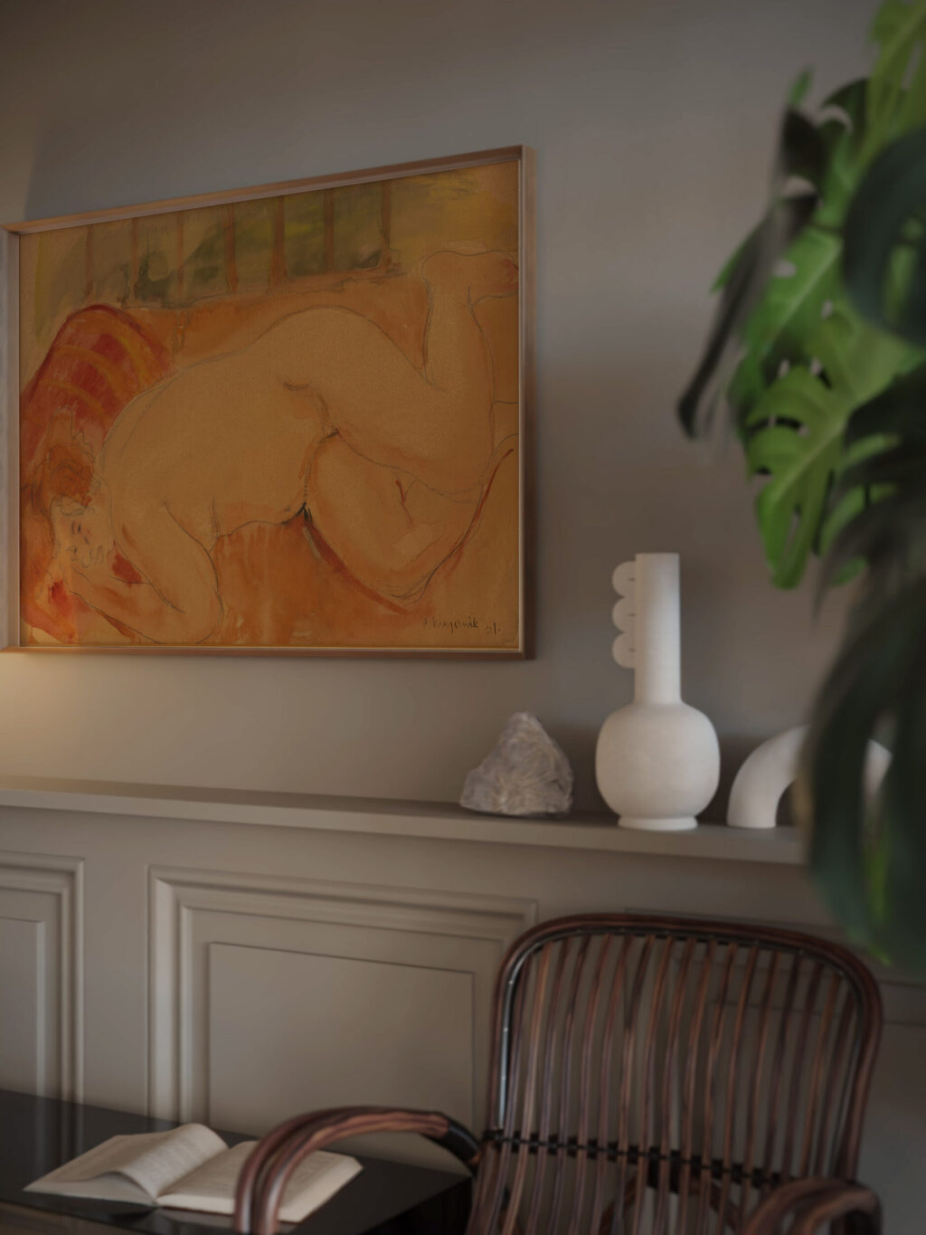 Reclining Nude 1931 Cyprian Majernik video mockup