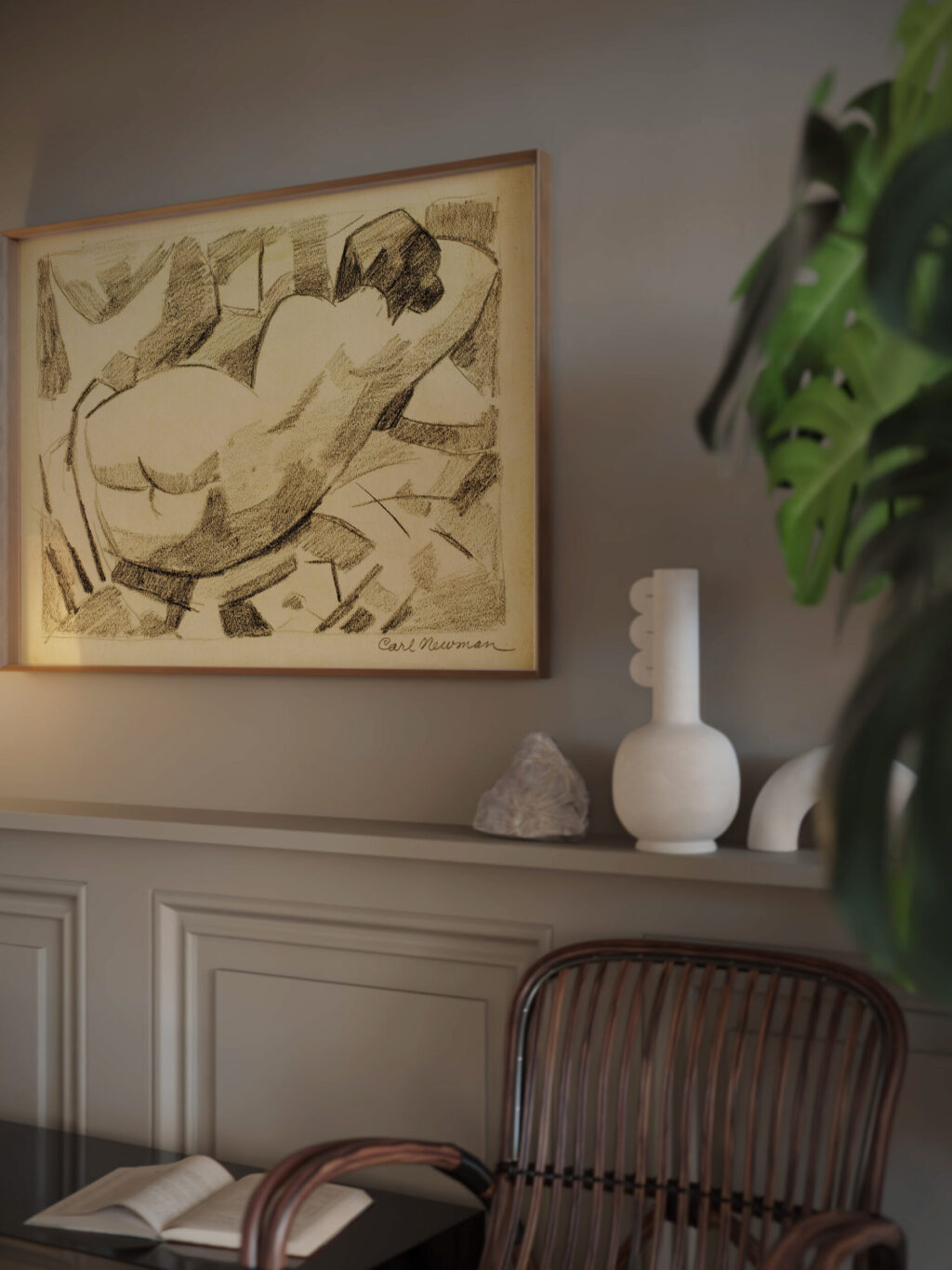 Reclining Nude Women Carl Newman video mockup