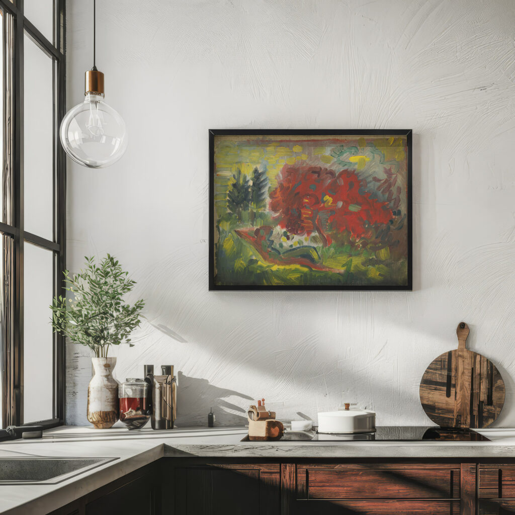 Reclining Nude in a Garden 1940–1944 Arnold Peter Weisz Kubincan 6 mockup