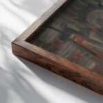 Reclining Woman 1925–1944 Arnold Peter Weisz Kubincan close up dark wood mockup