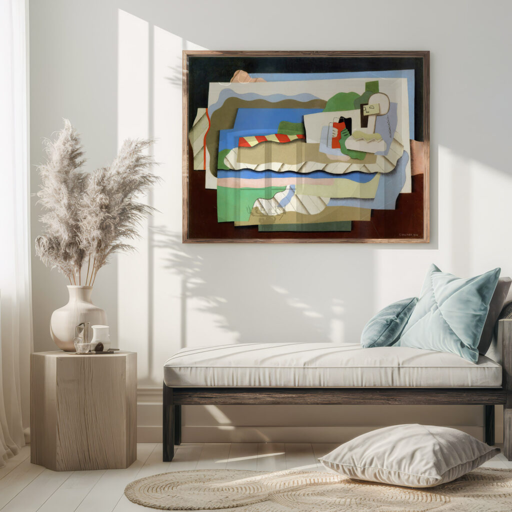 Reclining girl 1926 Georges Valmier 5 mockup