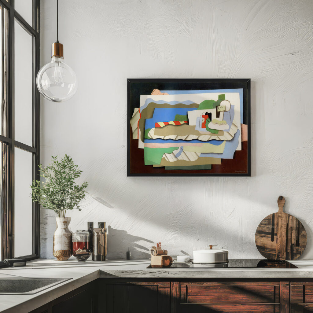 Reclining girl 1926 Georges Valmier 6 mockup