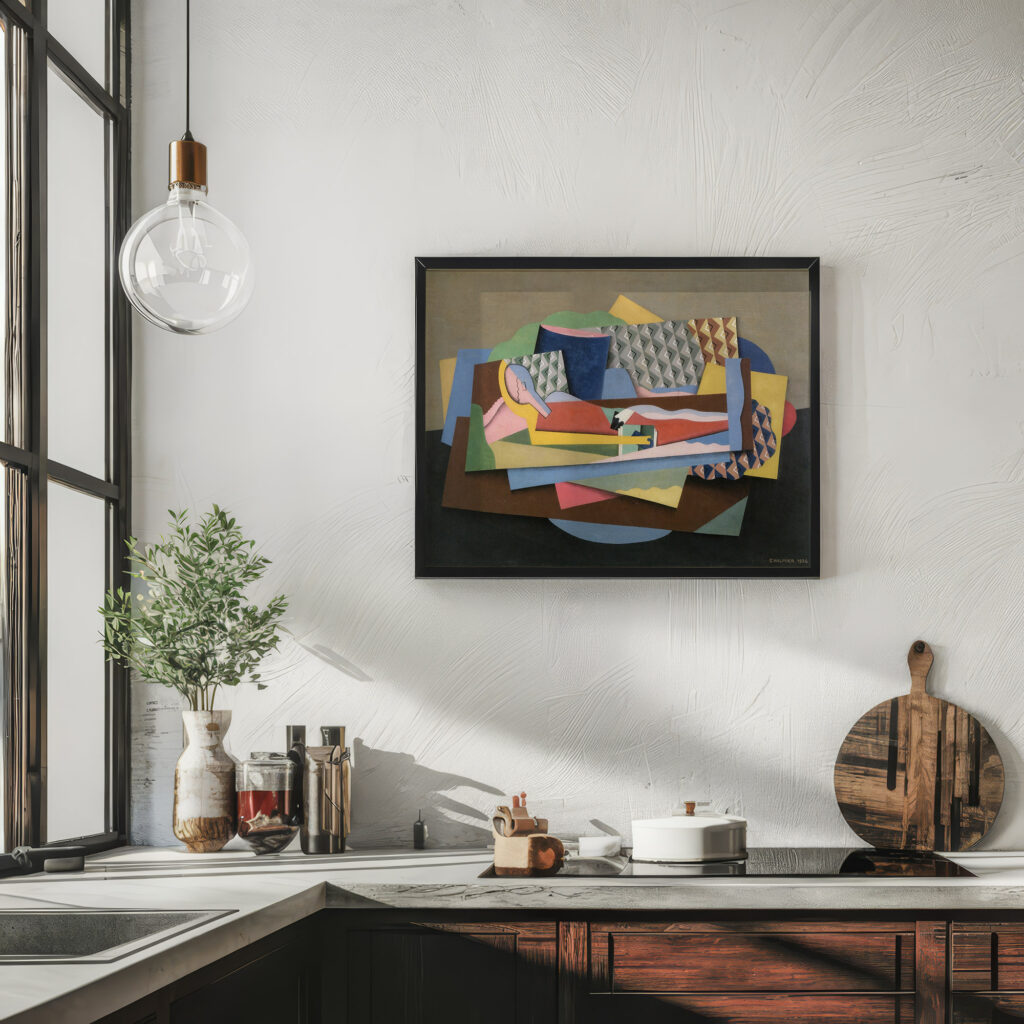 Reclining woman 1924 Georges Valmier 6 mockup