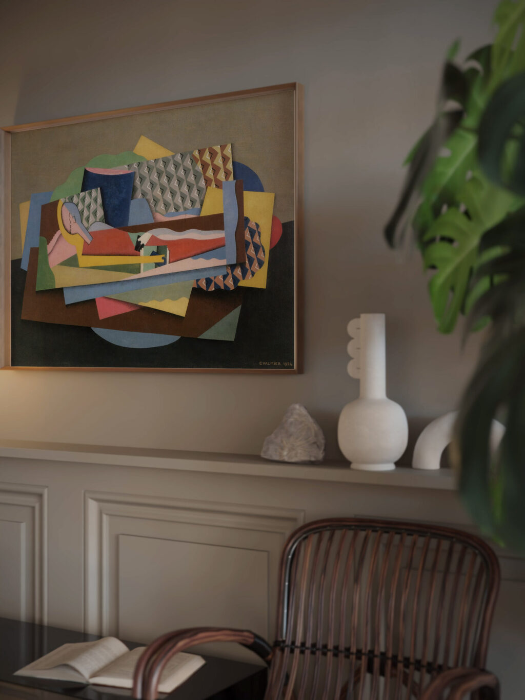 Reclining woman 1924 Georges Valmier video mockup