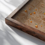 Recurrence 회귀 2004 Kim Tschang Yeul close up dark wood mockup