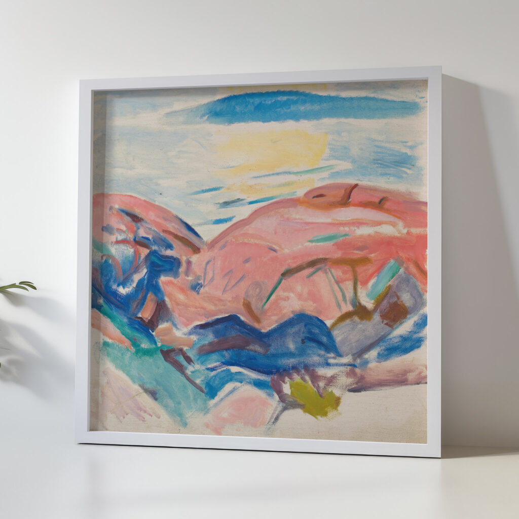 Red Rocks 1915 Edvard Munch 5 mockup