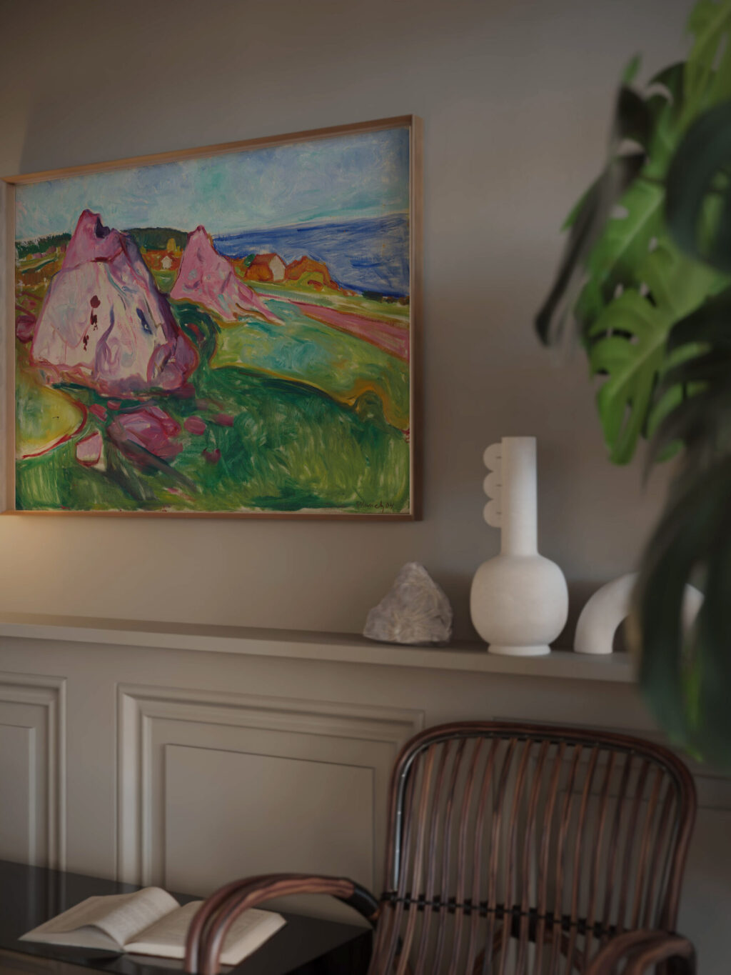 Red Rocks by Asgardstrand 1904 Edvard Munch video mockup