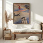 Red Sailing Ship and Gondola Jules Schmalzigaug 5 mockup