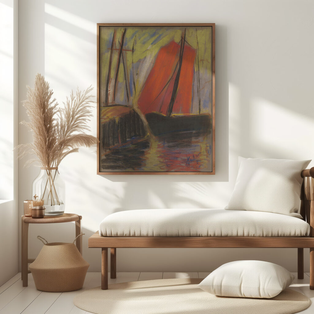 Red Yacht 1925 Zolo Palugyay 5 mockup