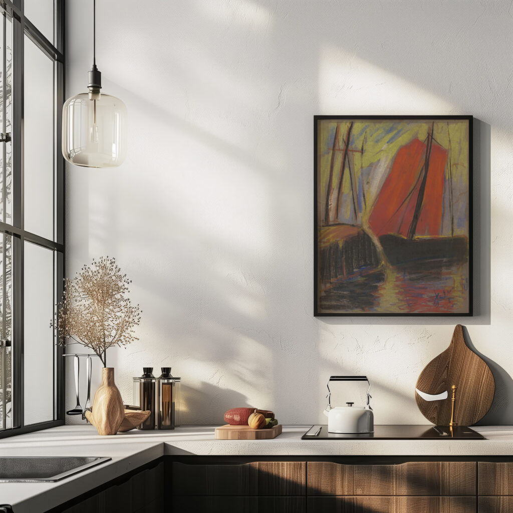 Red Yacht 1925 Zolo Palugyay 6 mockup