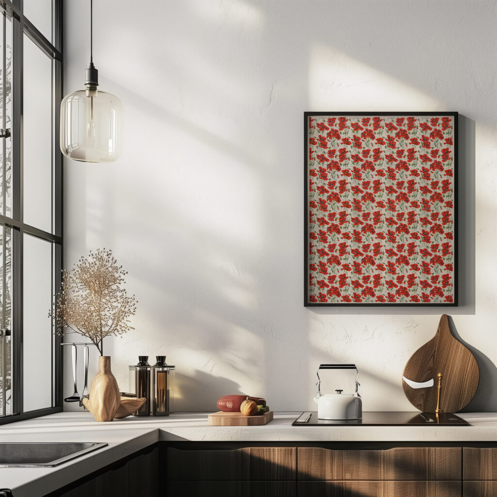 Red poppy design 1911 Unknown 6 mockup