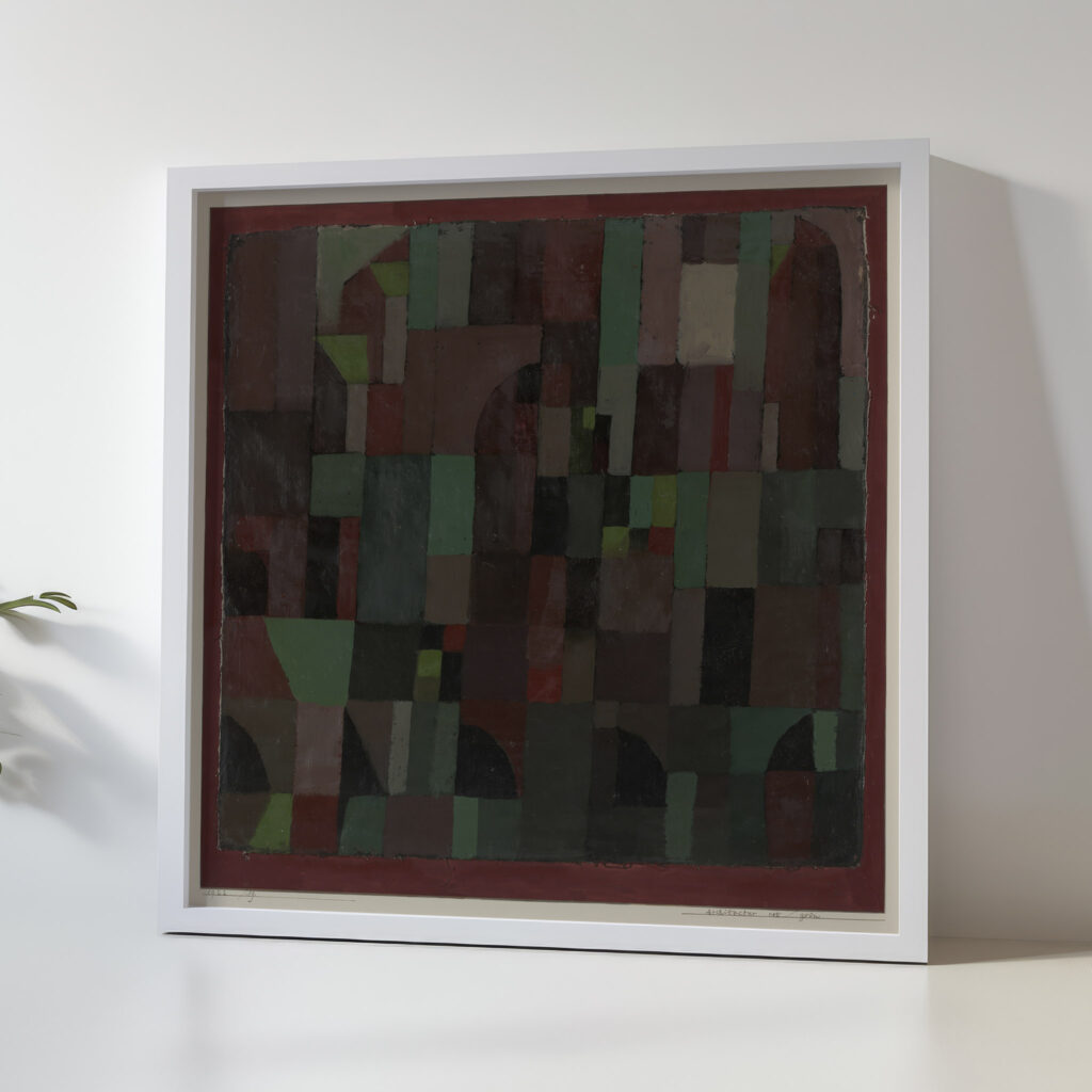 RedGreen Architecture yellowviolet gradation 1922 Paul Klee 5 mockup