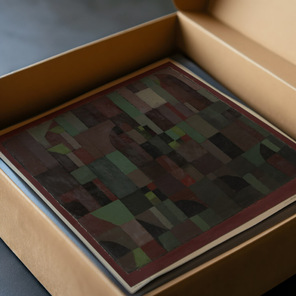 RedGreen Architecture yellowviolet gradation 1922 Paul Klee video mockup