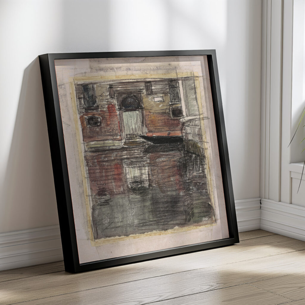 Reflections Venetian Canal c. 1900 1920 Eugene Vail 4 mockup