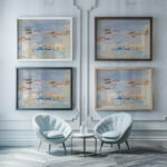 Regates a Cowes 1929 Raoul Dufy framed posters mockup
