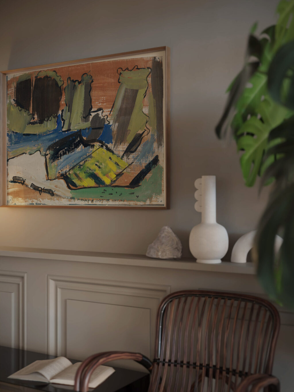 Regenwolken uber der Balmalp August Babberger video mockup