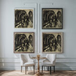 Reiter im Grunewald 1914 Ernst Ludwig Kirchner framed posters mockup