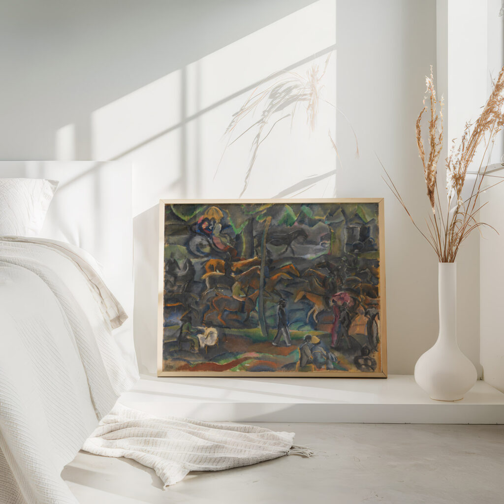 Reiter und Flaneure im Park 1900 Georges Kars 4 mockup