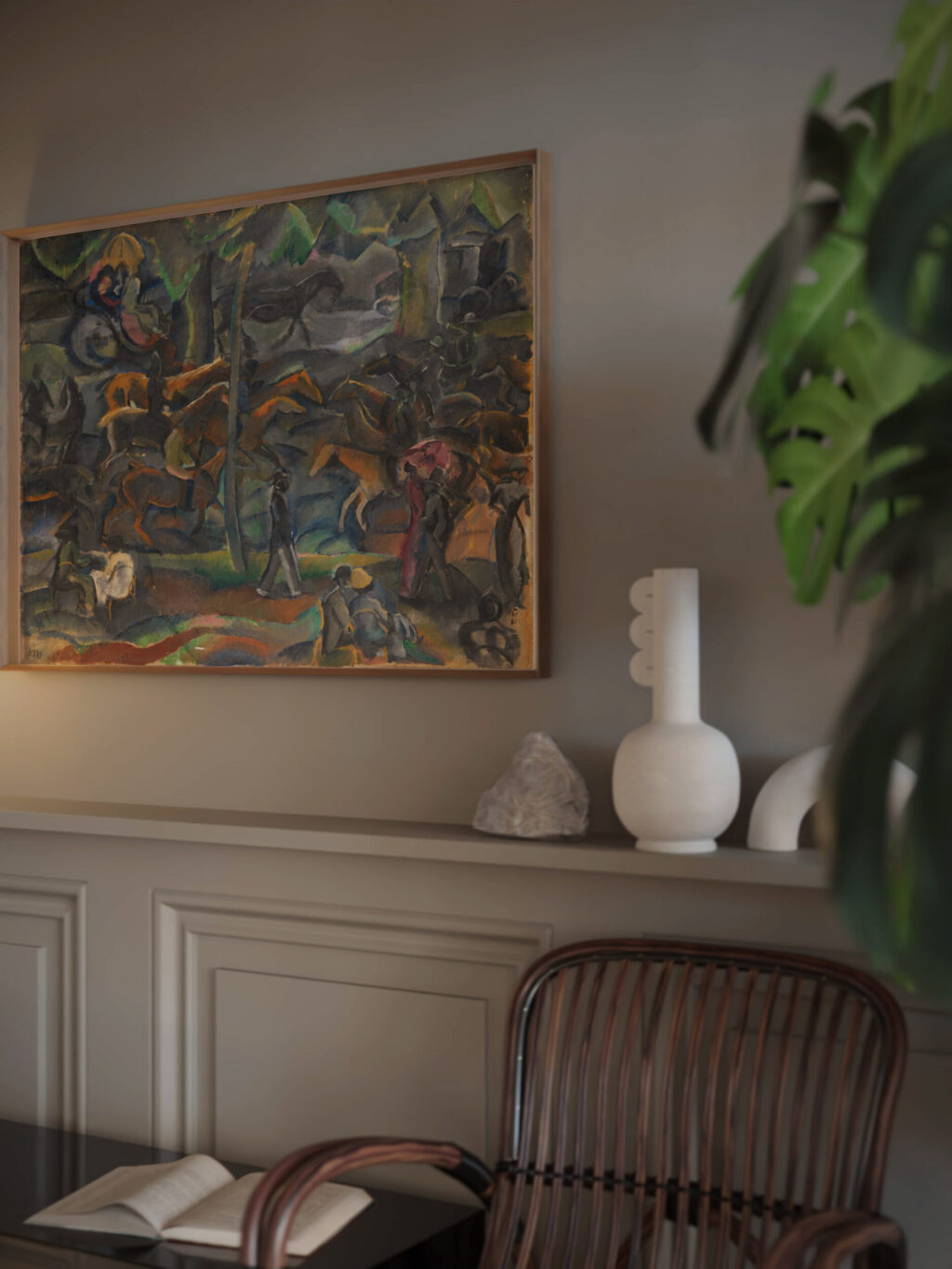 Reiter und Flaneure im Park 1900 Georges Kars video mockup