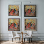 Religioses Motiv 1920 Adolf Holzel framed posters mockup