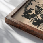 Rest 1940–1944 Arnold Peter Weisz Kubincan close up dark wood mockup