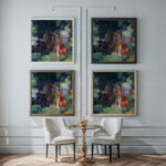 Rest Outdoors 1921 Albert Muller framed posters mockup