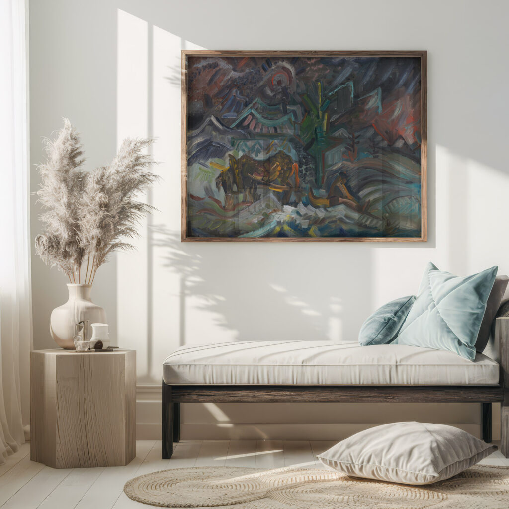 Resting Farmers 1930 1940 Arnold Peter Weisz Kubincan 5 mockup