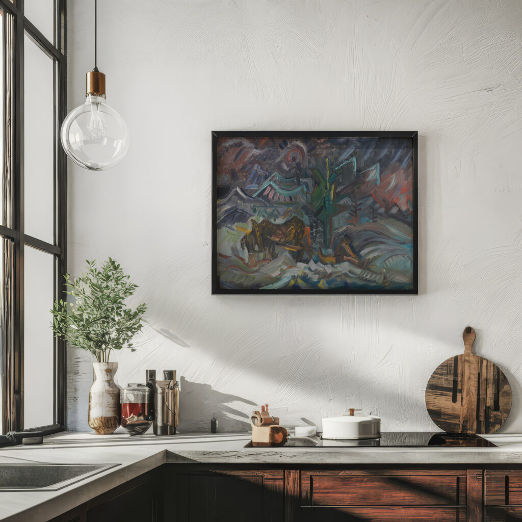 Resting Farmers 1930 1940 Arnold Peter Weisz Kubincan 6 mockup