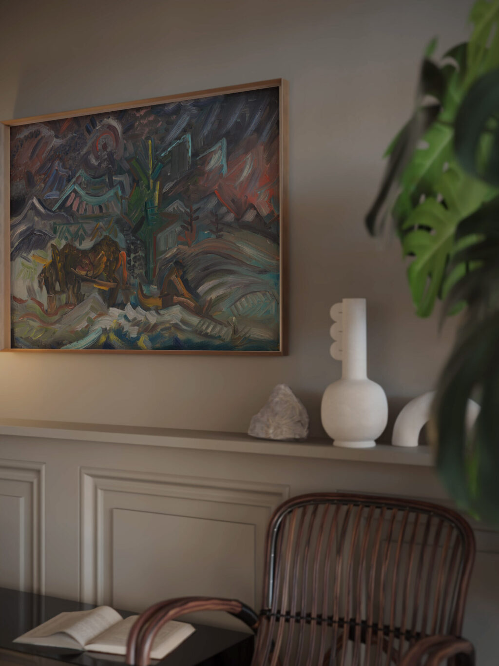 Resting Farmers 1930 1940 Arnold Peter Weisz Kubincan video mockup