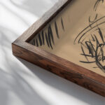 Resting Herdsman 1943–1944 Arnold Peter Weisz Kubincan close up dark wood mockup