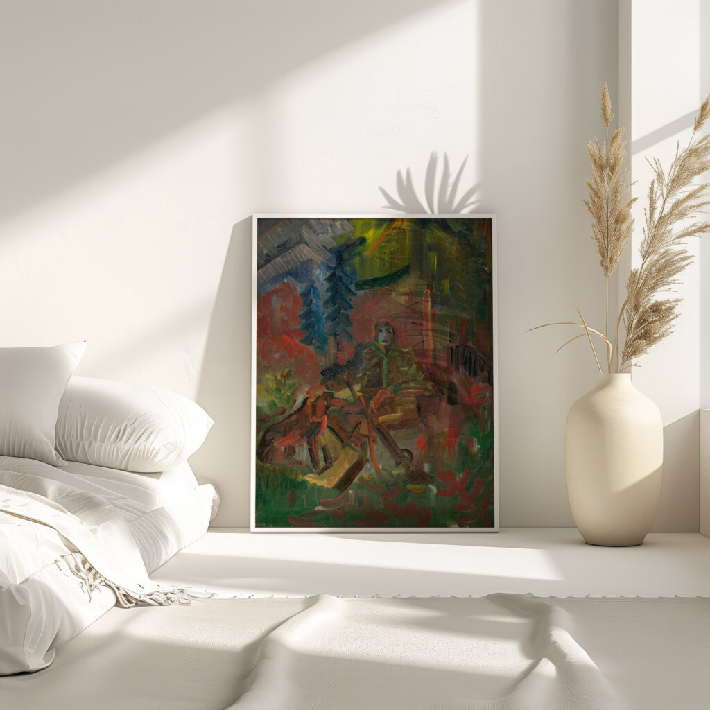 Resting Huntsman 1930 1940 Arnold Peter Weisz Kubincan 4 mockup