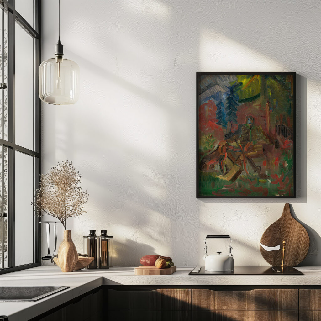 Resting Huntsman 1930 1940 Arnold Peter Weisz Kubincan 6 mockup