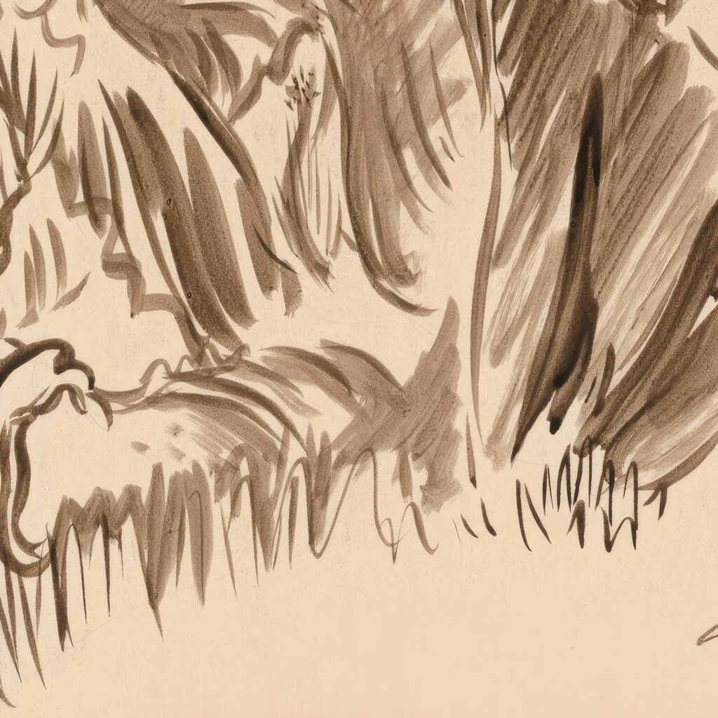 Resting man in the forest 1935 Arnold Peter Weisz Kubincan 8 mockup