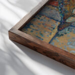 Reverie Study for the Portrait of Frank Burty Haviland 1914 Amedeo Modigliani close up dark wood mockup