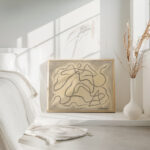 Rhythmic Lines Abstraction 1915 Abraham Walkowitz 4 mockup