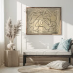 Rhythmic Lines Abstraction 1915 Abraham Walkowitz 5 mockup