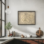 Rhythmic Lines Abstraction 1915 Abraham Walkowitz 6 mockup